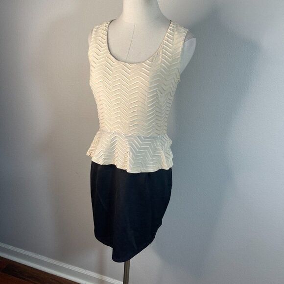 Sweet Storm Cream and Black Mini Dress - Picture 7 of 10